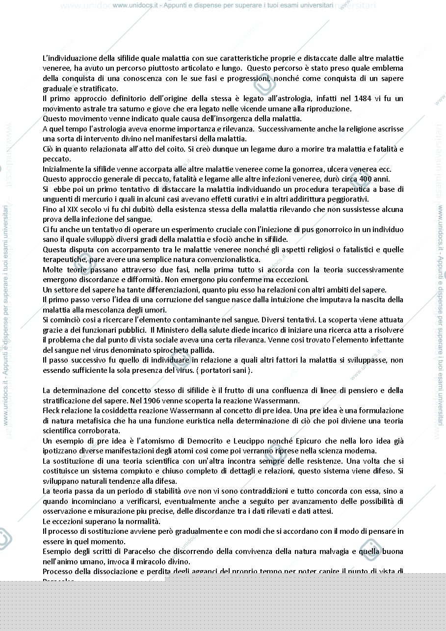 Anteprima pagina 1 — genesi e sviluppo di un fatto scientifico