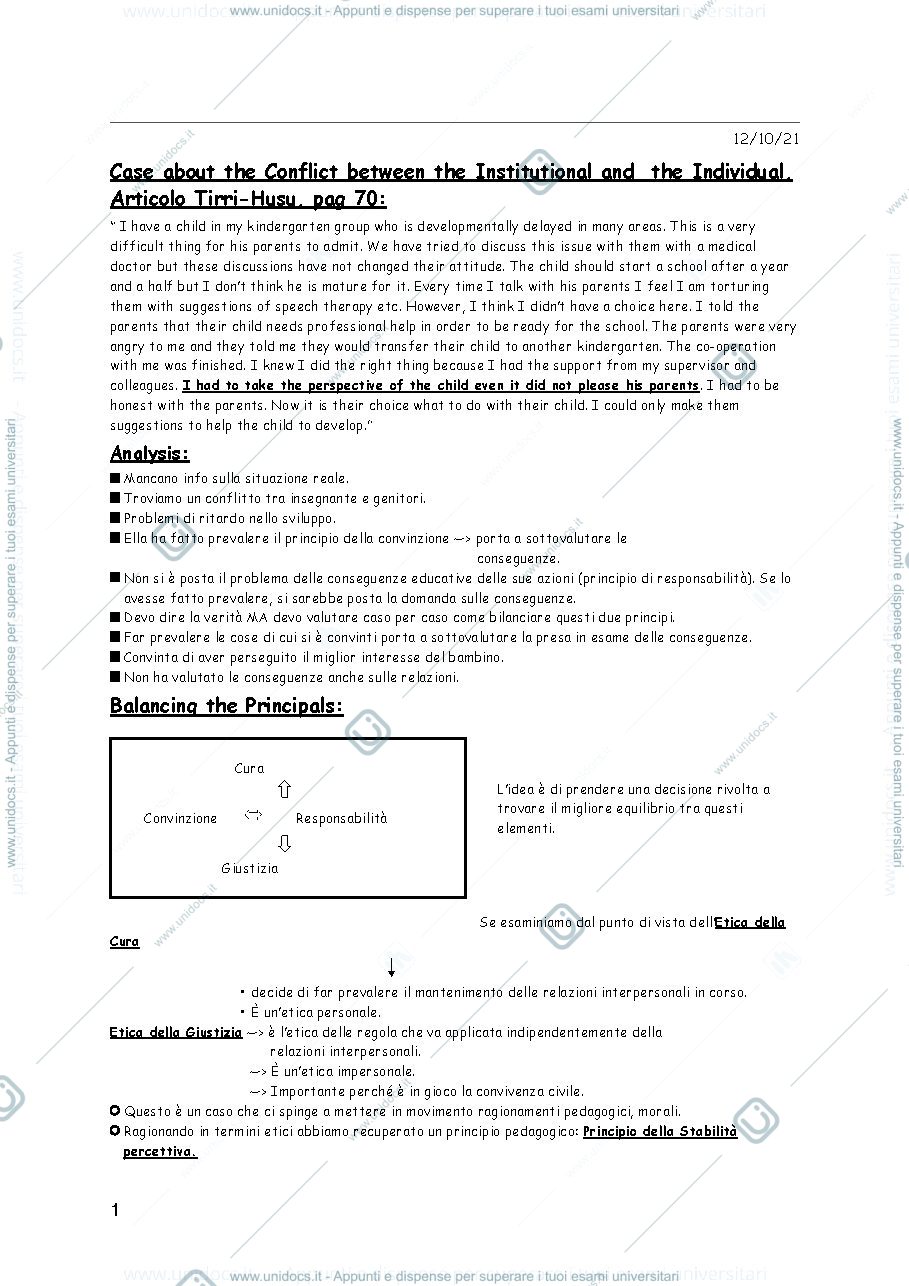 Anteprima pagina 1 — appunti di filosofia dell'educazione parte 2 