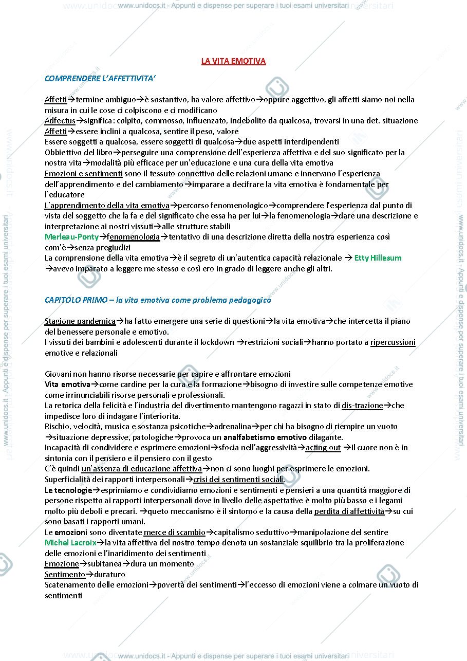 Anteprima pagina 1 — La vita emotiva, Daniele Bruzzone