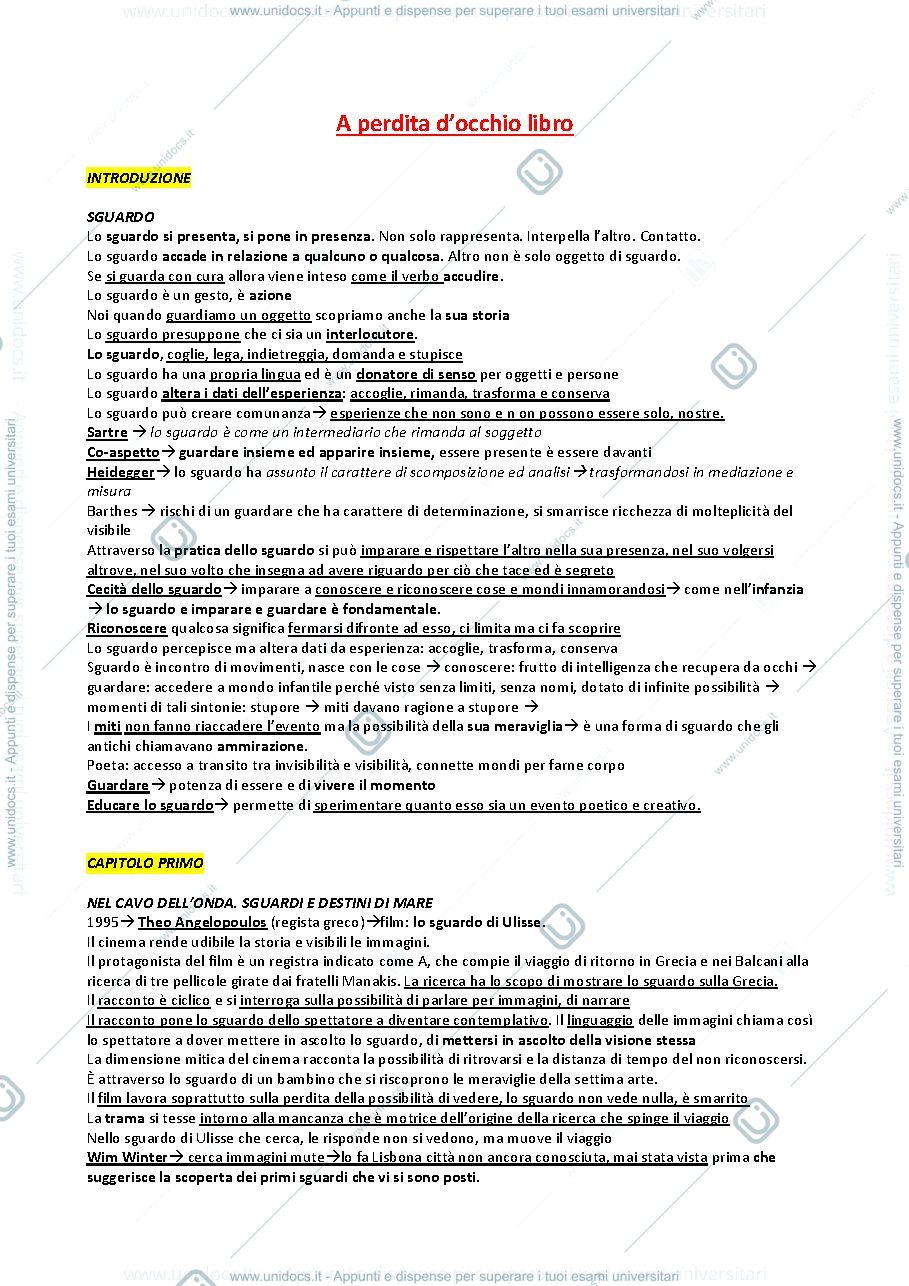 Anteprima pagina 1 — A perdita d'occhio, Emanuela Mancino