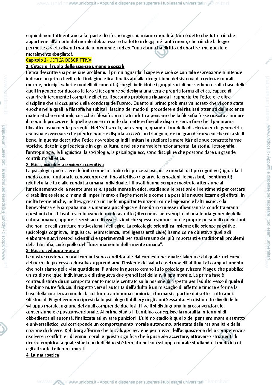 Anteprima pagina 2 — Filosofia Morale - Manuale di Demetrio Neri