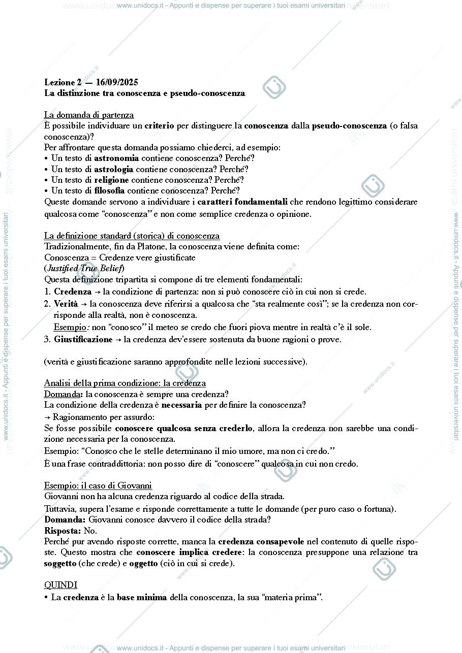 Anteprima pagina 2 — filosofia teoretica primo modulo
