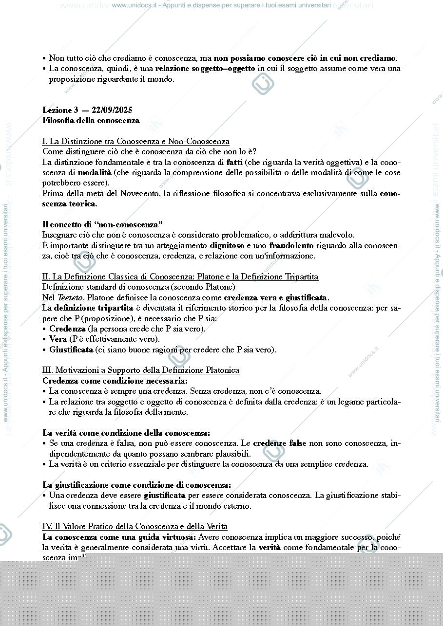 Anteprima pagina 3 — filosofia teoretica primo modulo