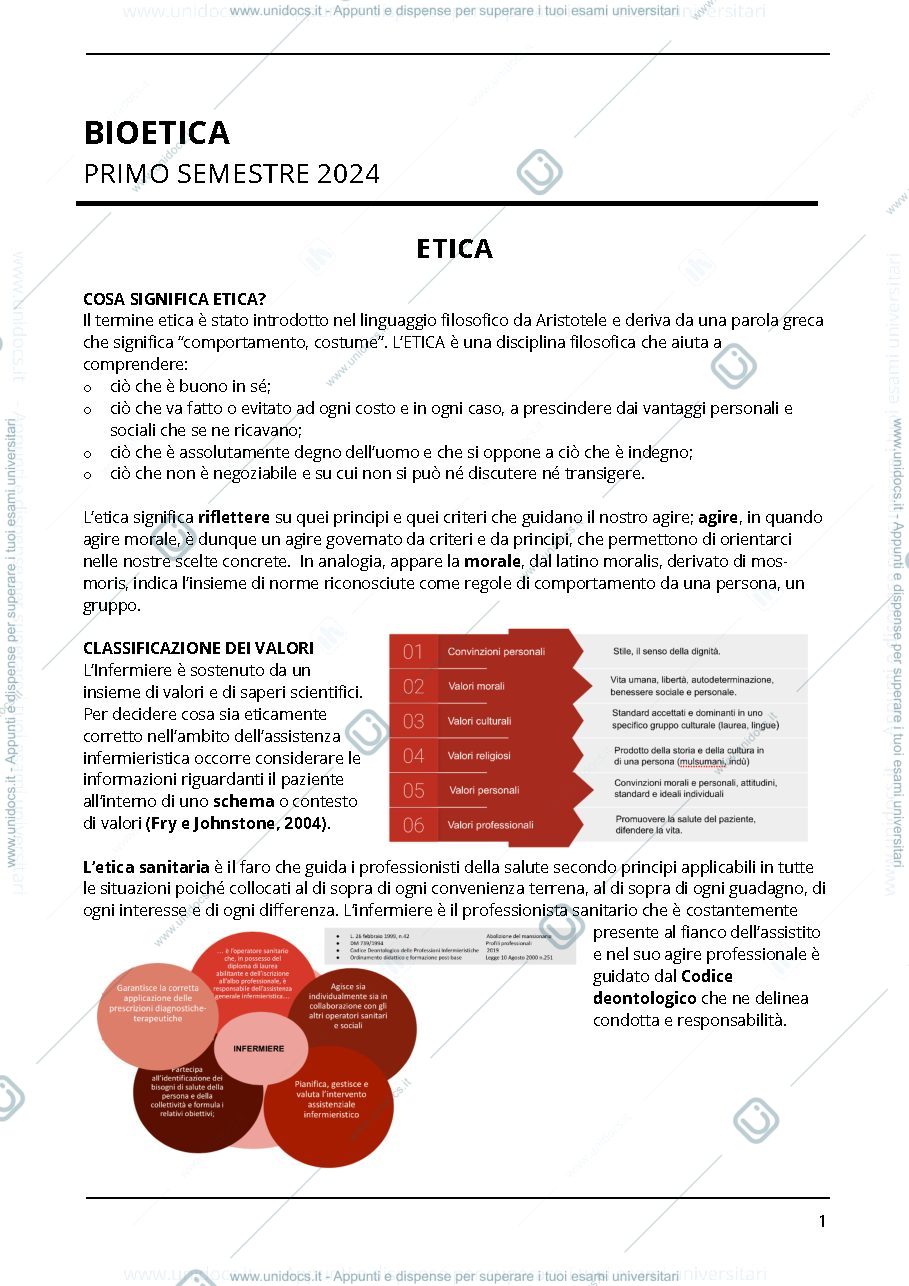 Anteprima pagina 1 — Bioetica 