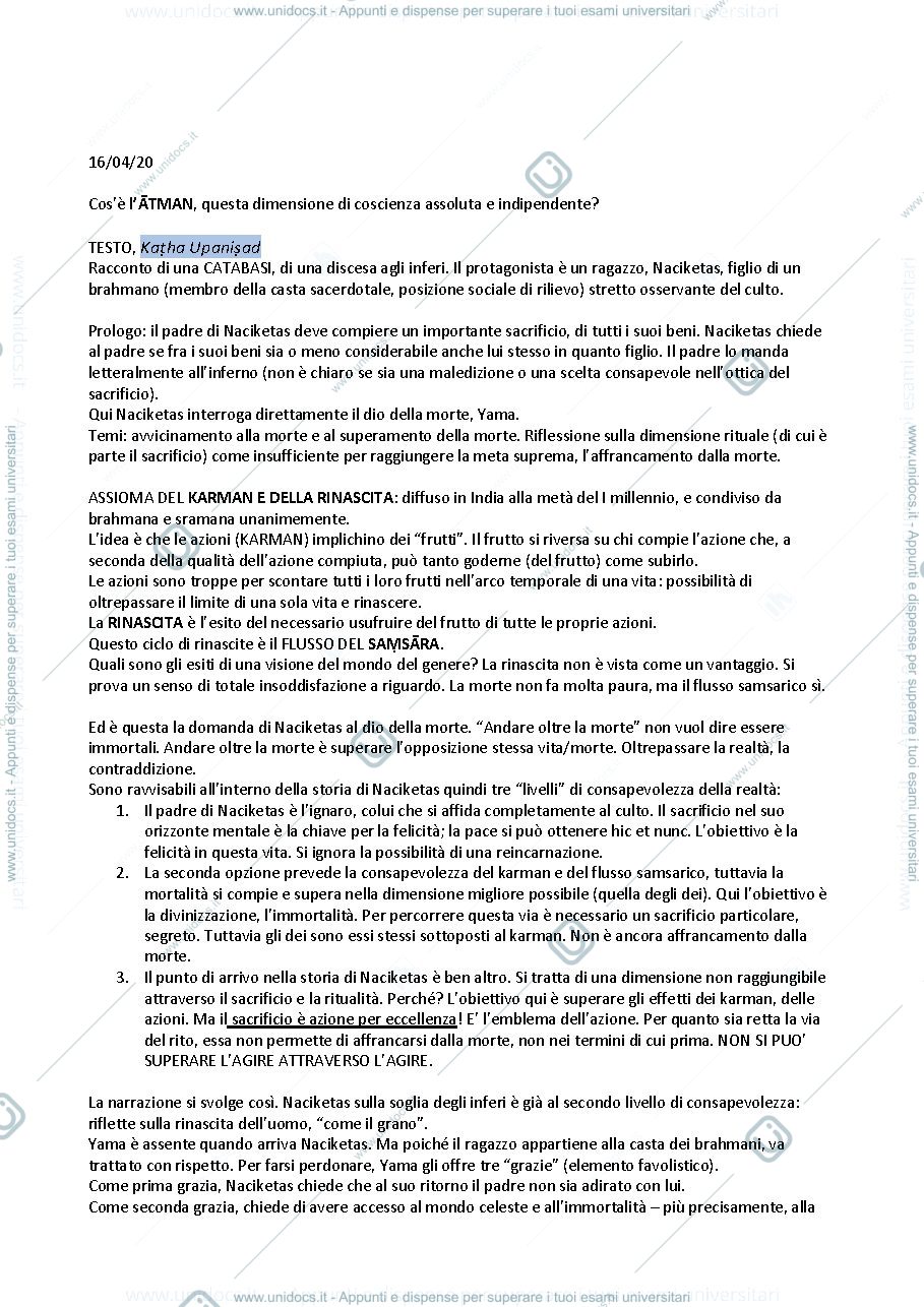 Anteprima pagina 3 — Appunti filosofie dell'India e dell'Asia orientale 2020