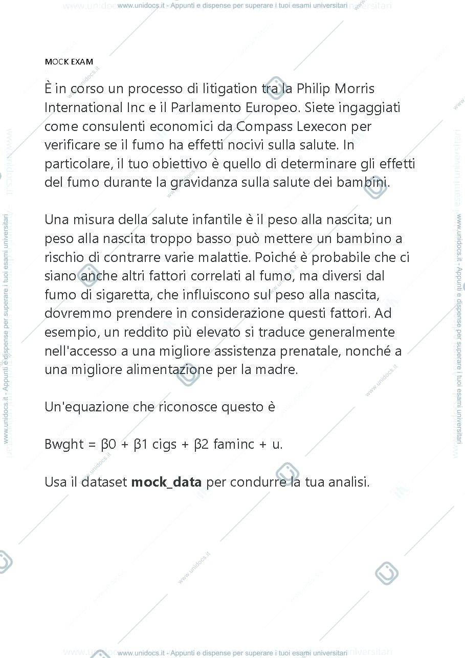 Anteprima pagina 1 — mock exam