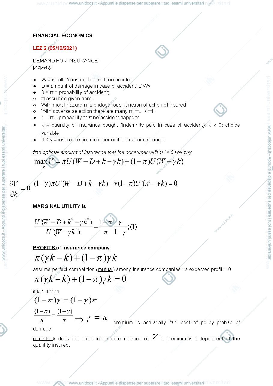 Anteprima pagina 1 — financial economics