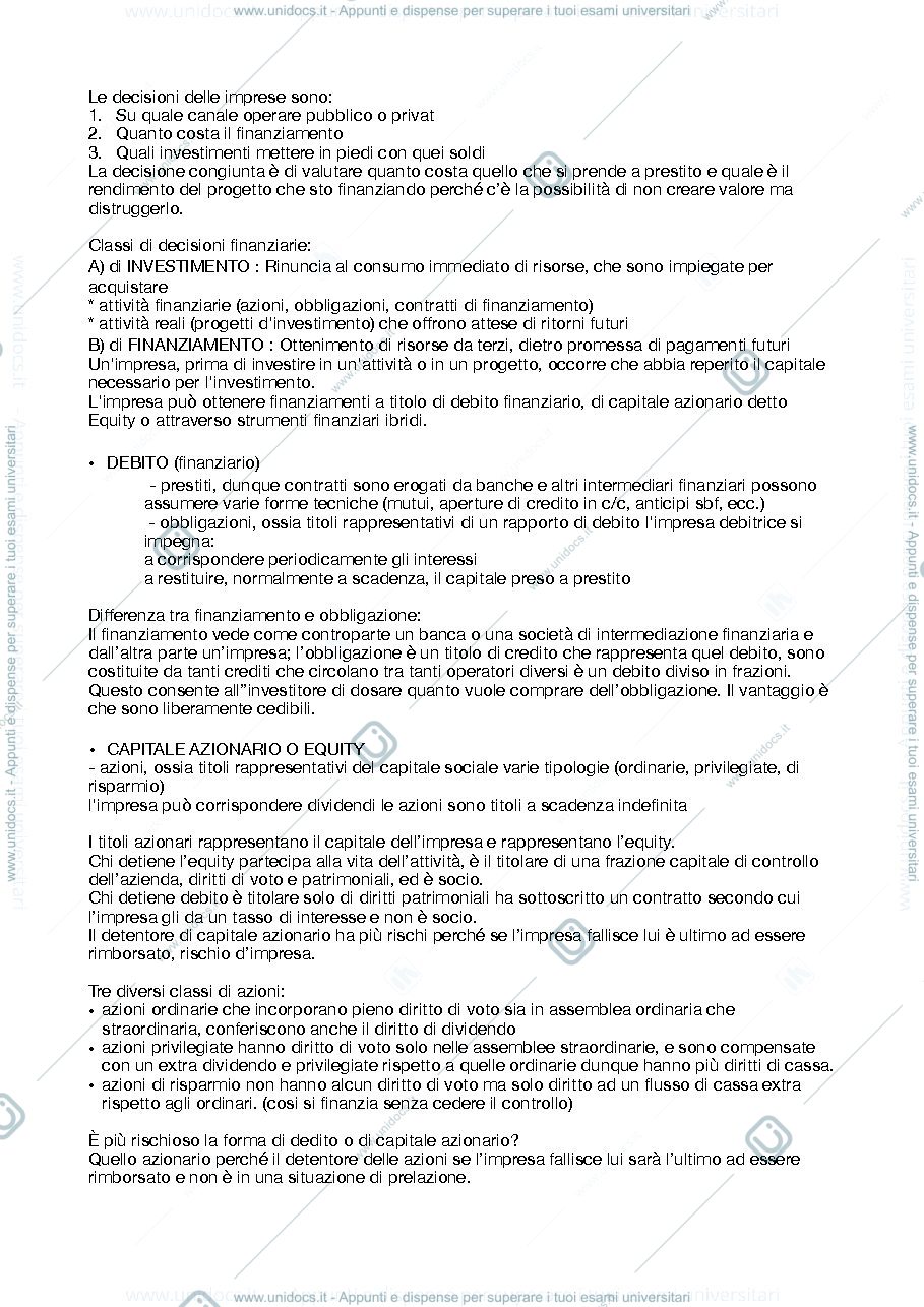 Anteprima pagina 2 — finanza aziendale