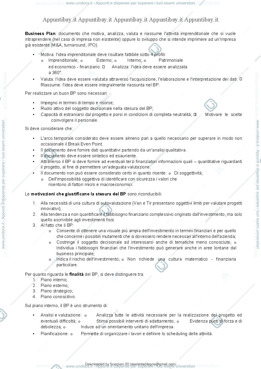 Anteprima pagina 3 — finanza aziendale corso progredito 