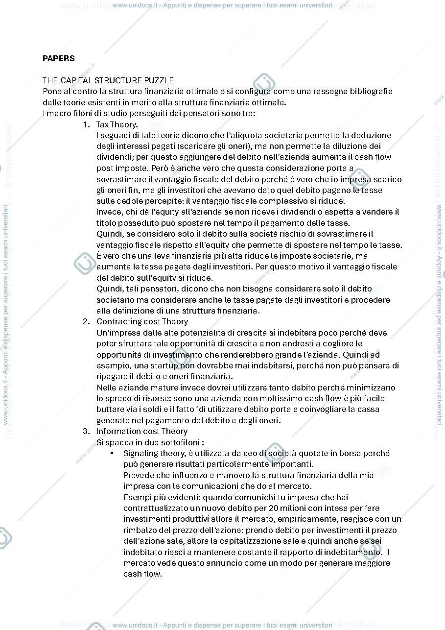 Anteprima pagina 1 — Riassunto Dispensa Capitolo 4