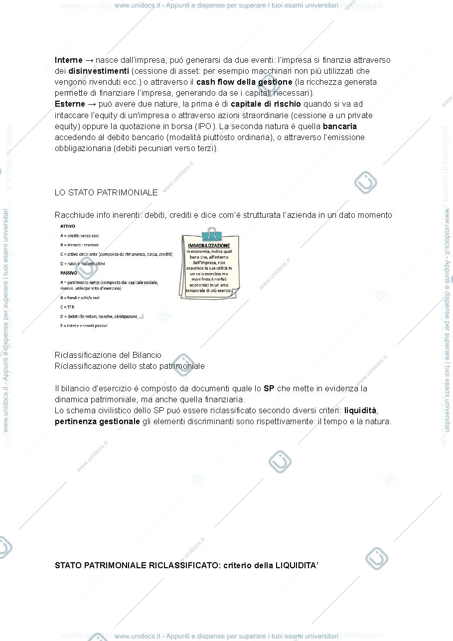 Anteprima pagina 2 — Finanza Aziendale, prof. Giardina 2022-23