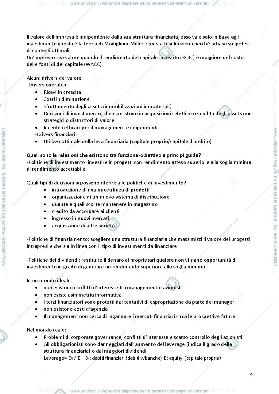Anteprima pagina 3 — Finanza Aziendale