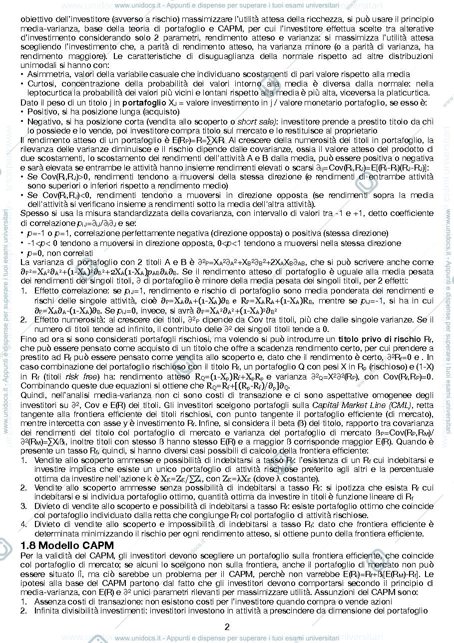Anteprima pagina 2 — Sobobine lezioni Finanza Aziendale