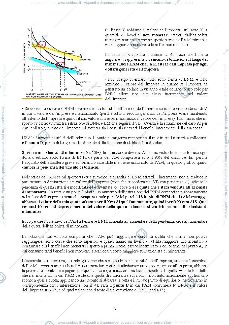 Anteprima pagina 3 — Parte 3 corso di finanza aziendale (asset pricing) - costi di agenzia 