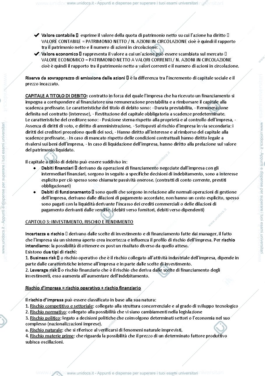 Anteprima pagina 3 — appunti finanza d'impresa