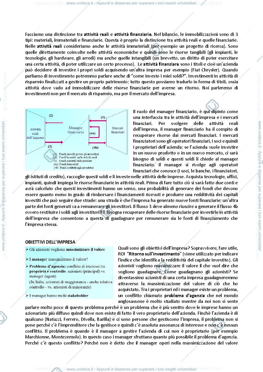 Anteprima pagina 4 — Appunti finanza