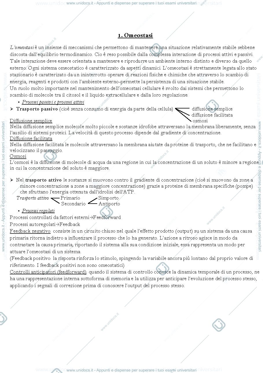 Anteprima pagina 1 — Fisiologia