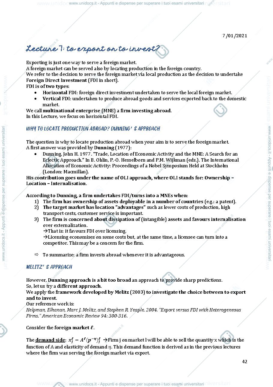 Anteprima pagina 1 — Firms and Markets in Global Economies