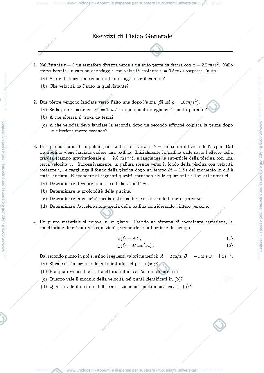 Anteprima pagina 3 — Esercizi Fisica generale