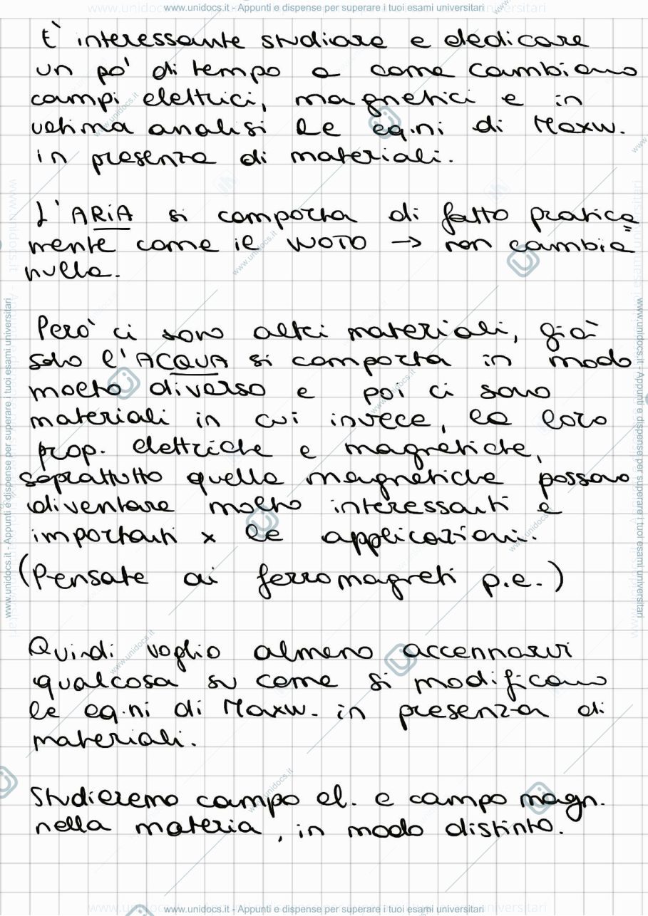 Anteprima pagina 1 — 7_Elettromagnetismo nei materiali
