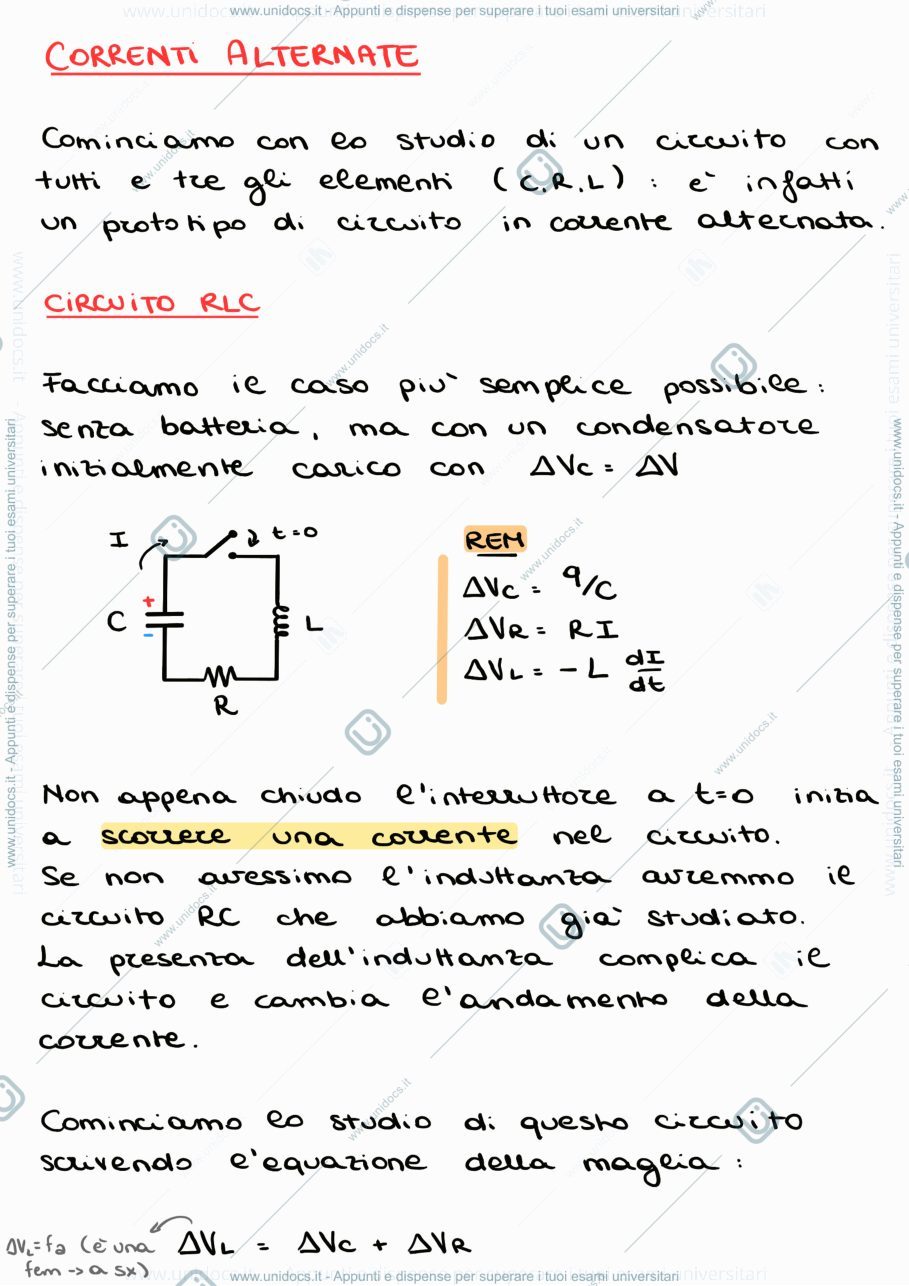 Anteprima pagina 1 — 5_Correnti alternate