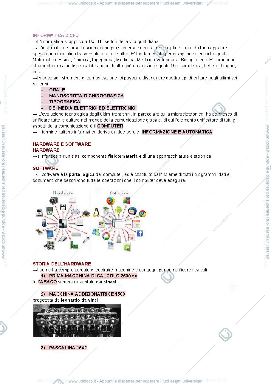 Anteprima pagina 1 — Informatica