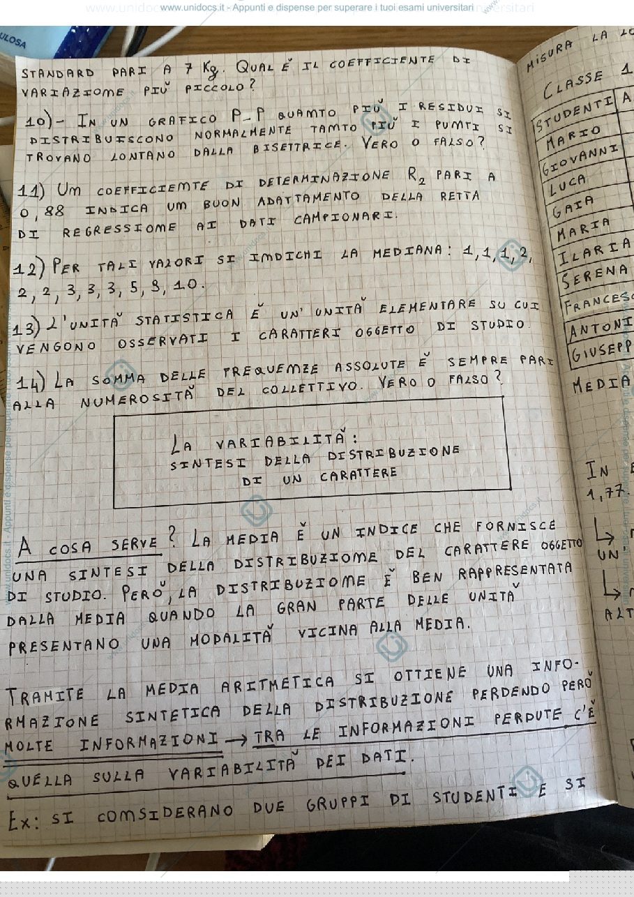 Anteprima pagina 2 — Statistica per la Medicina Veterinaria