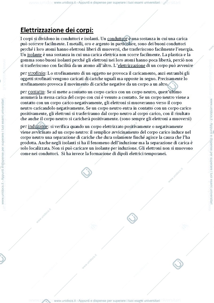 Anteprima pagina 2 — Campi elettrici