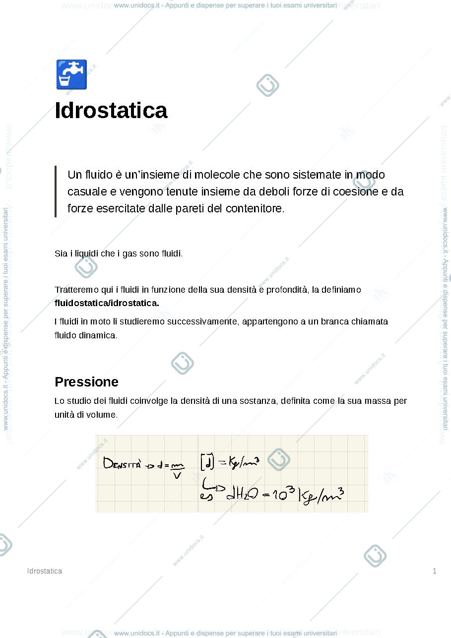 Anteprima pagina 1 — Idrostatica