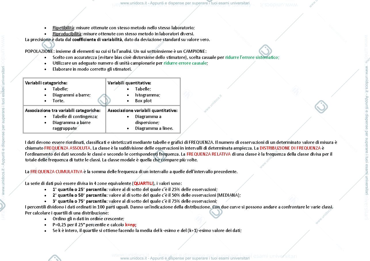 Anteprima pagina 2 — Biostatistica