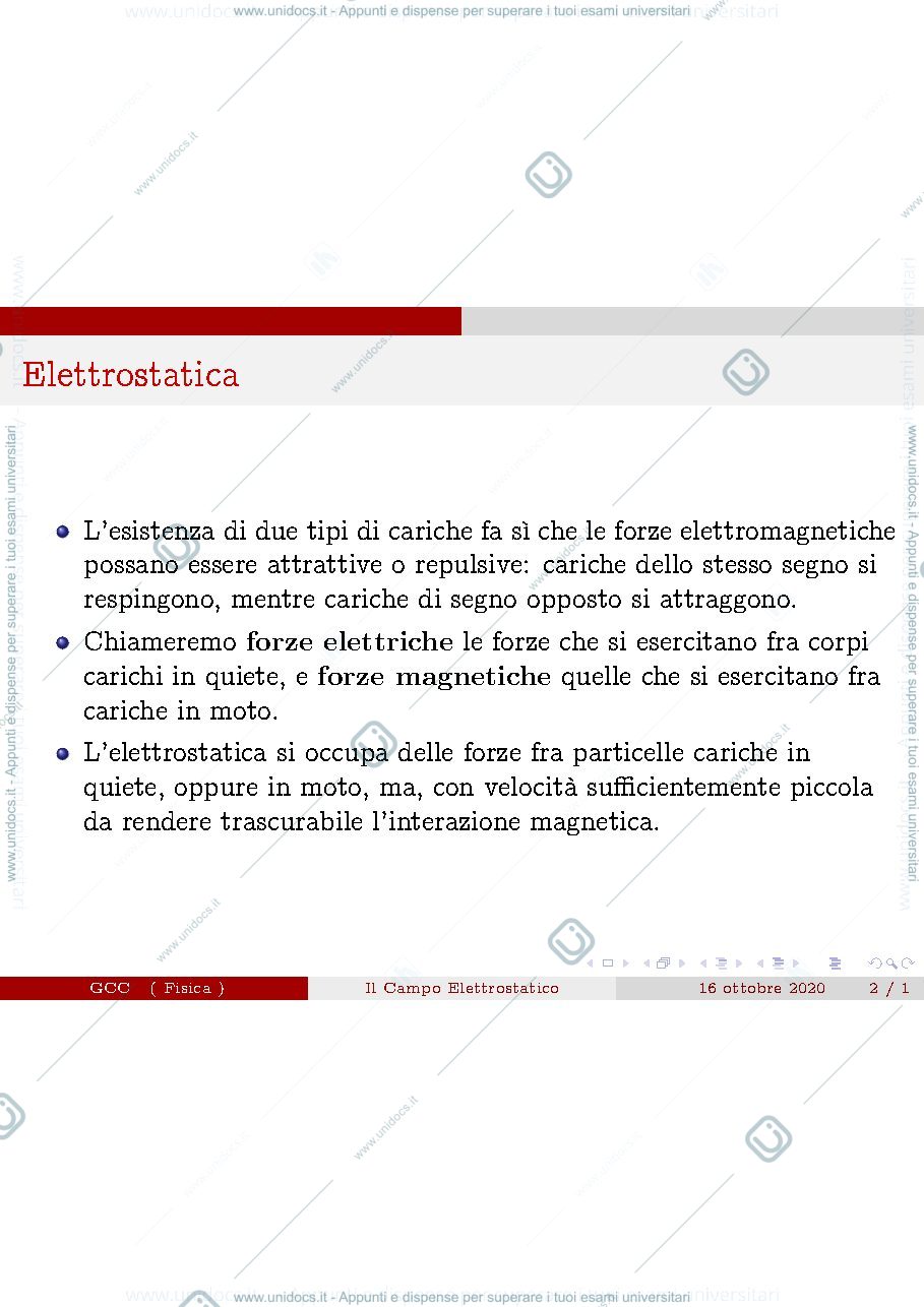 Anteprima pagina 2 — Elettrostatica 