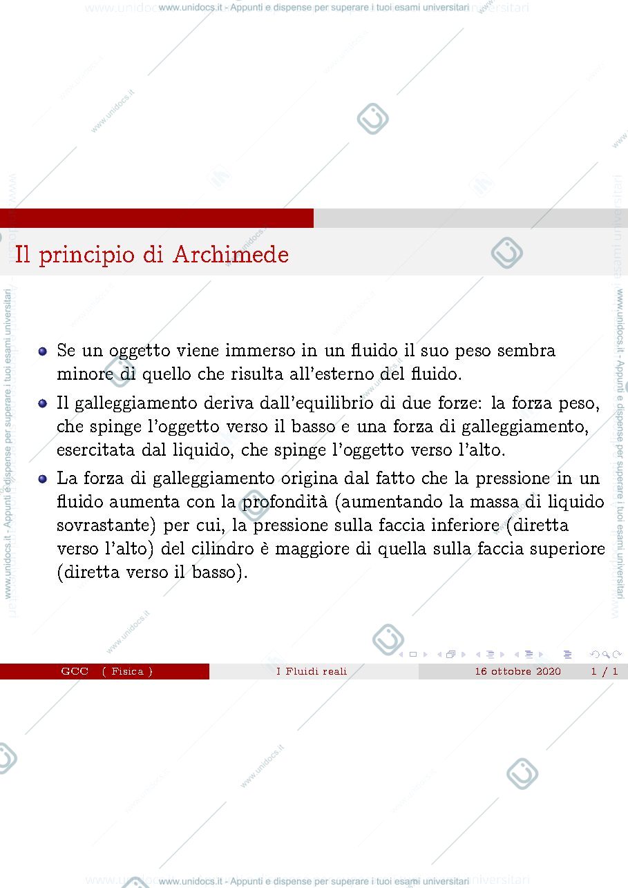 Anteprima pagina 1 — Fluidi reali 