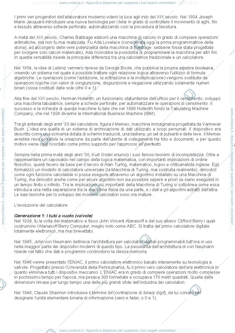 Anteprima pagina 3 — appunti informatica