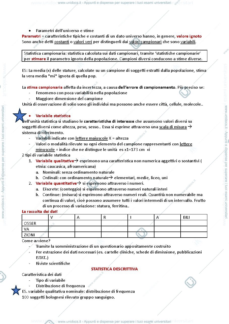 Anteprima pagina 2 — Statistica medica 1° tecniche audiometriche