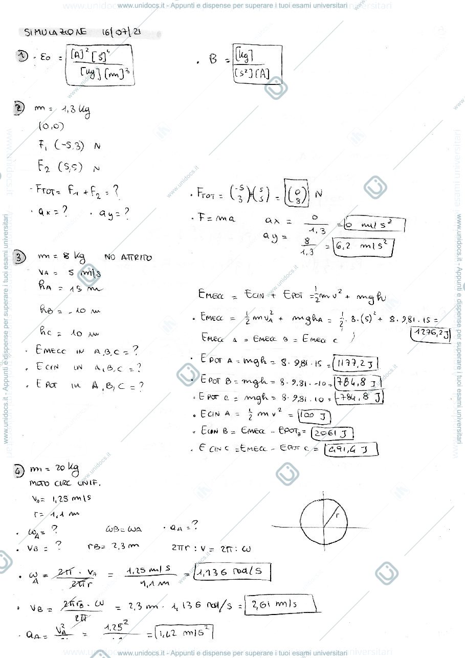 Anteprima pagina 1 — Esercizi 