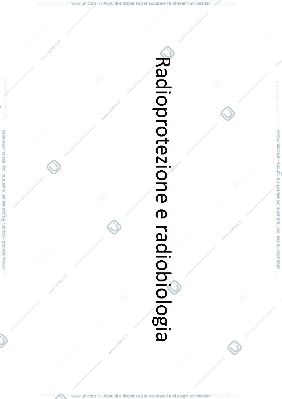 Anteprima pagina 1 — Elementi di radioprotezione