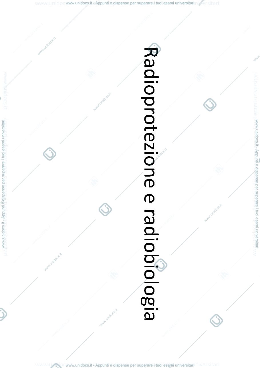 Anteprima pagina 1 — Elementi di radioprotezione