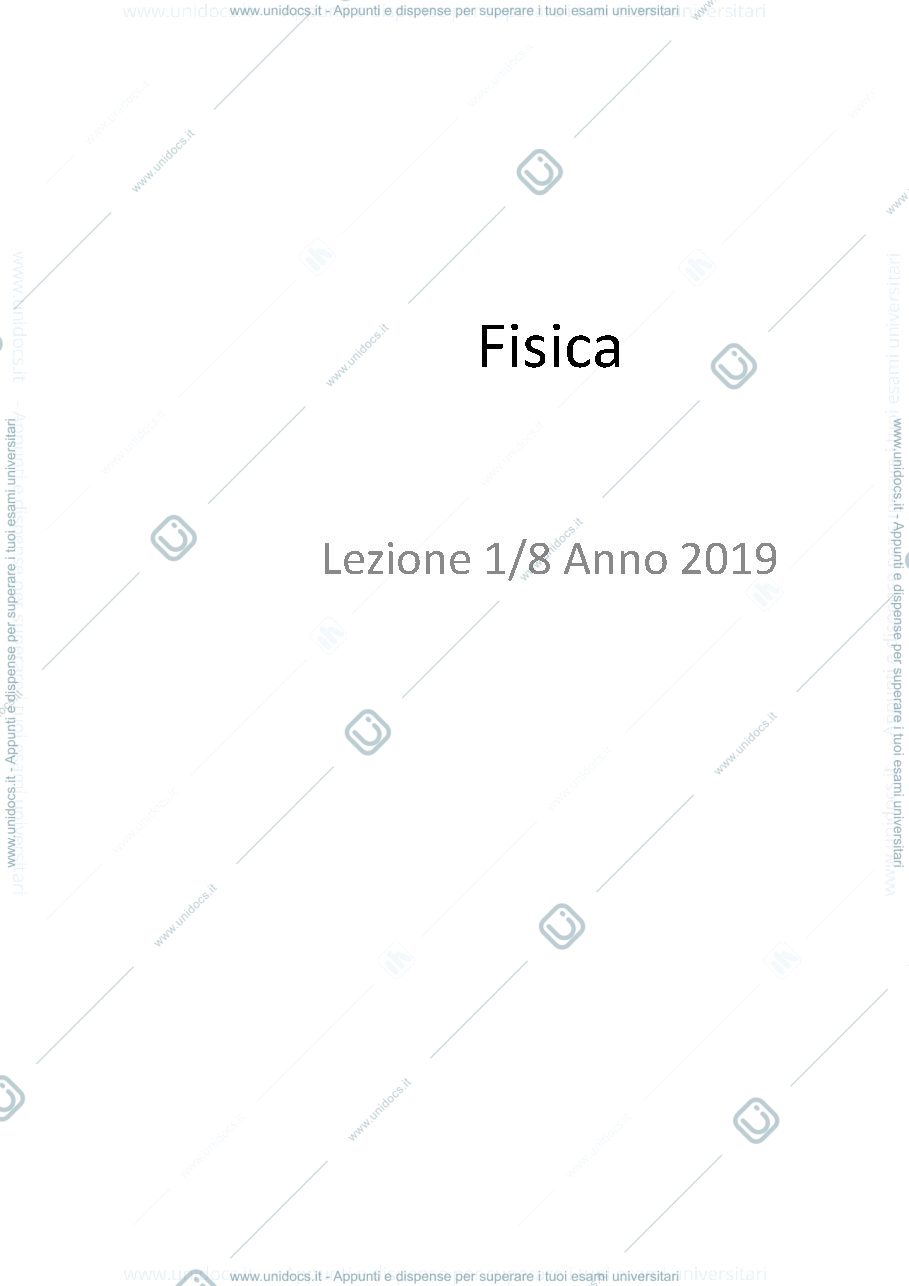 Anteprima pagina 1 — Fisica