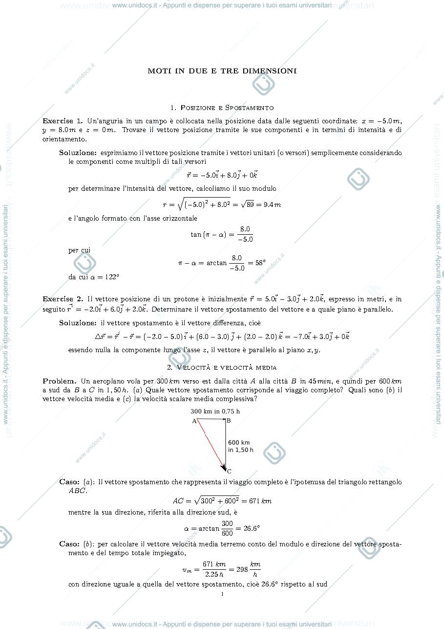 Anteprima pagina 1 — Esercizi per l'esame