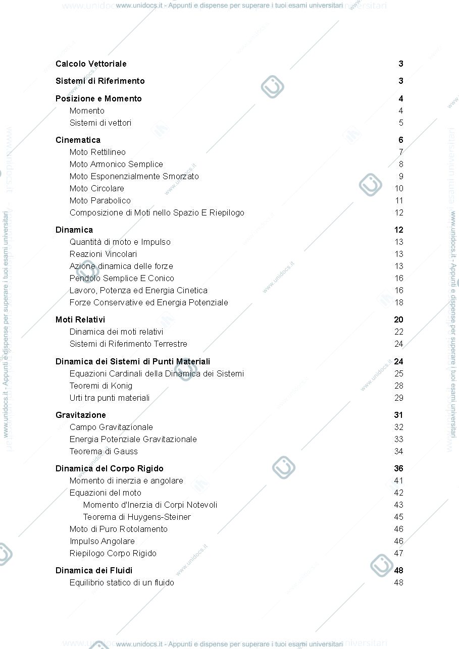 Anteprima pagina 2 — Appunti di Fisica Generale 1