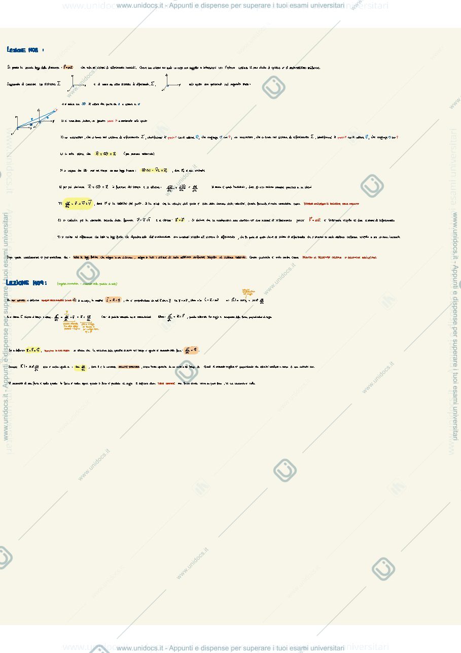 Anteprima pagina 1 — Relatività galileiana e Momento di una forza 
