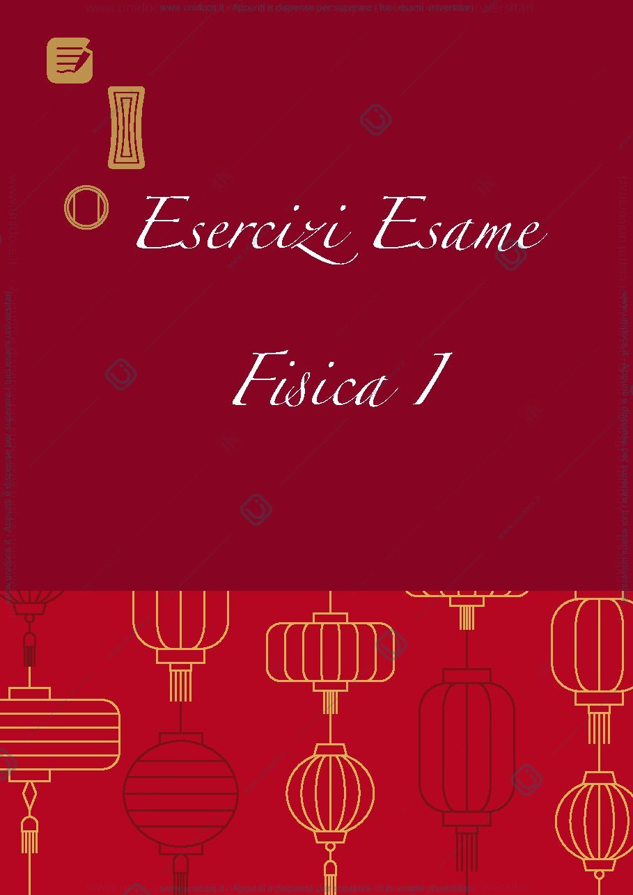 Anteprima pagina 1 — Esami fisica 1
