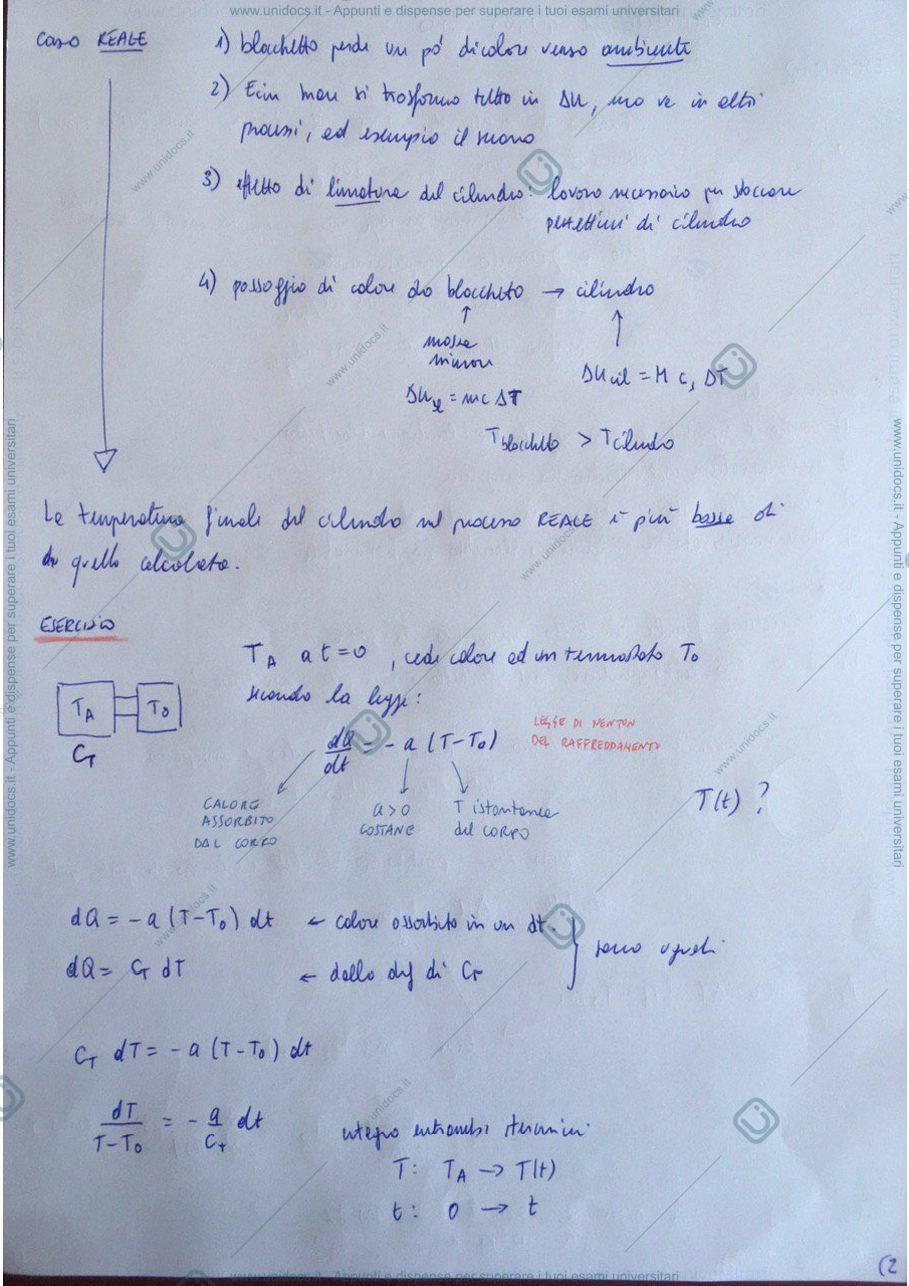 Anteprima pagina 2 — esercitazione termodinamica