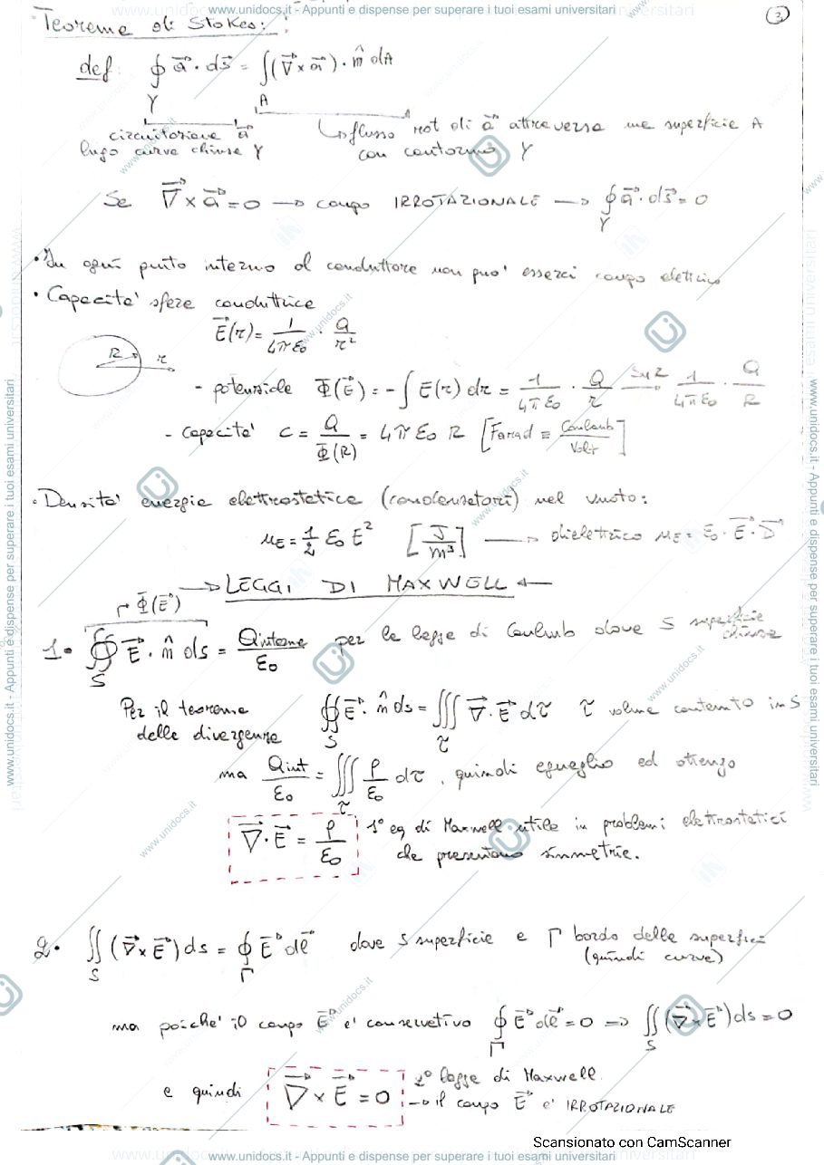 Anteprima pagina 3 — Riassunto per ripassare Fisica II Prof. Fedele