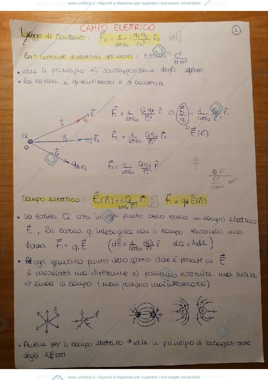 Anteprima pagina 1 — Schemi Fisica 2
