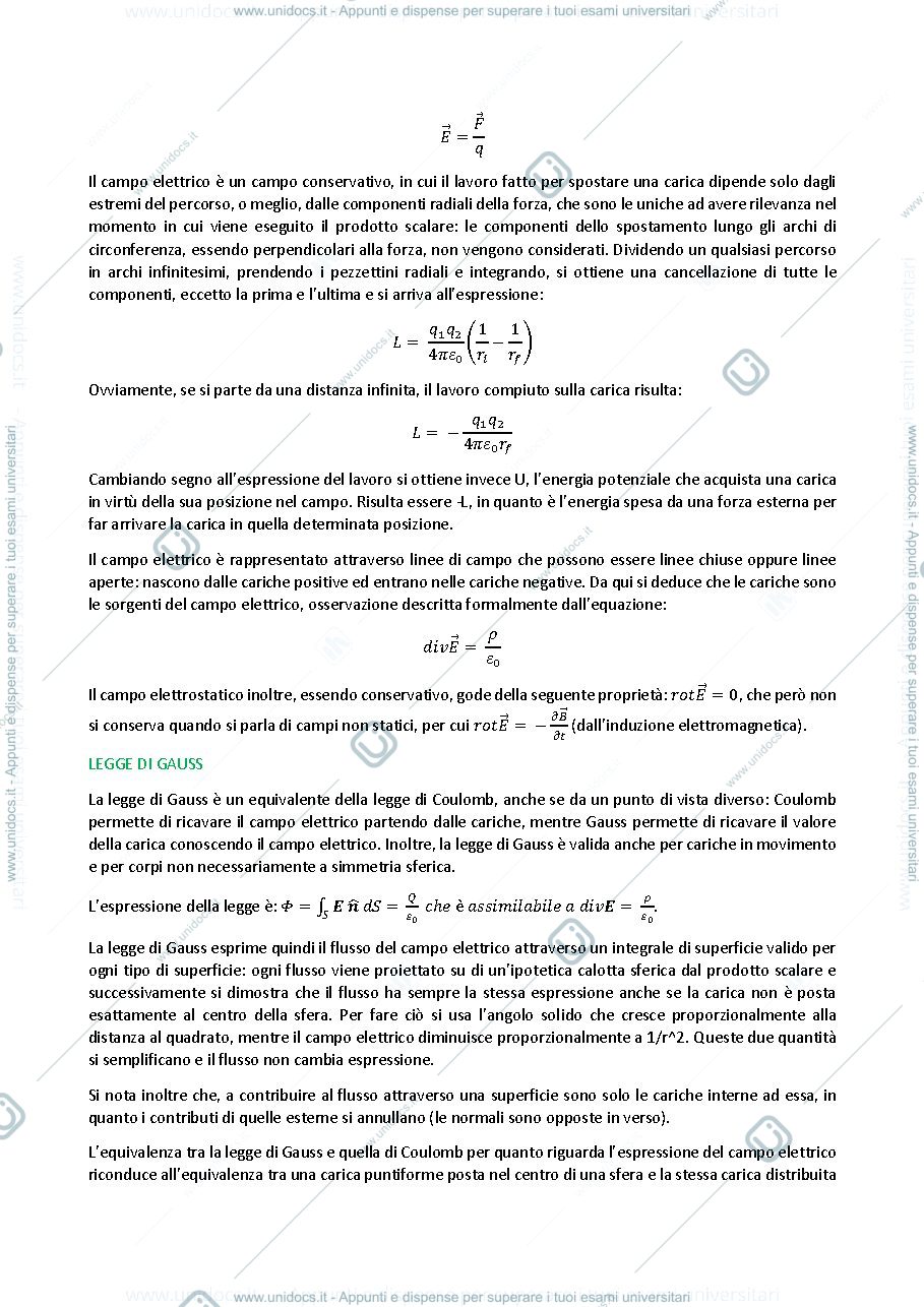 Anteprima pagina 2 — Fisica Generale T-2 Riassunti