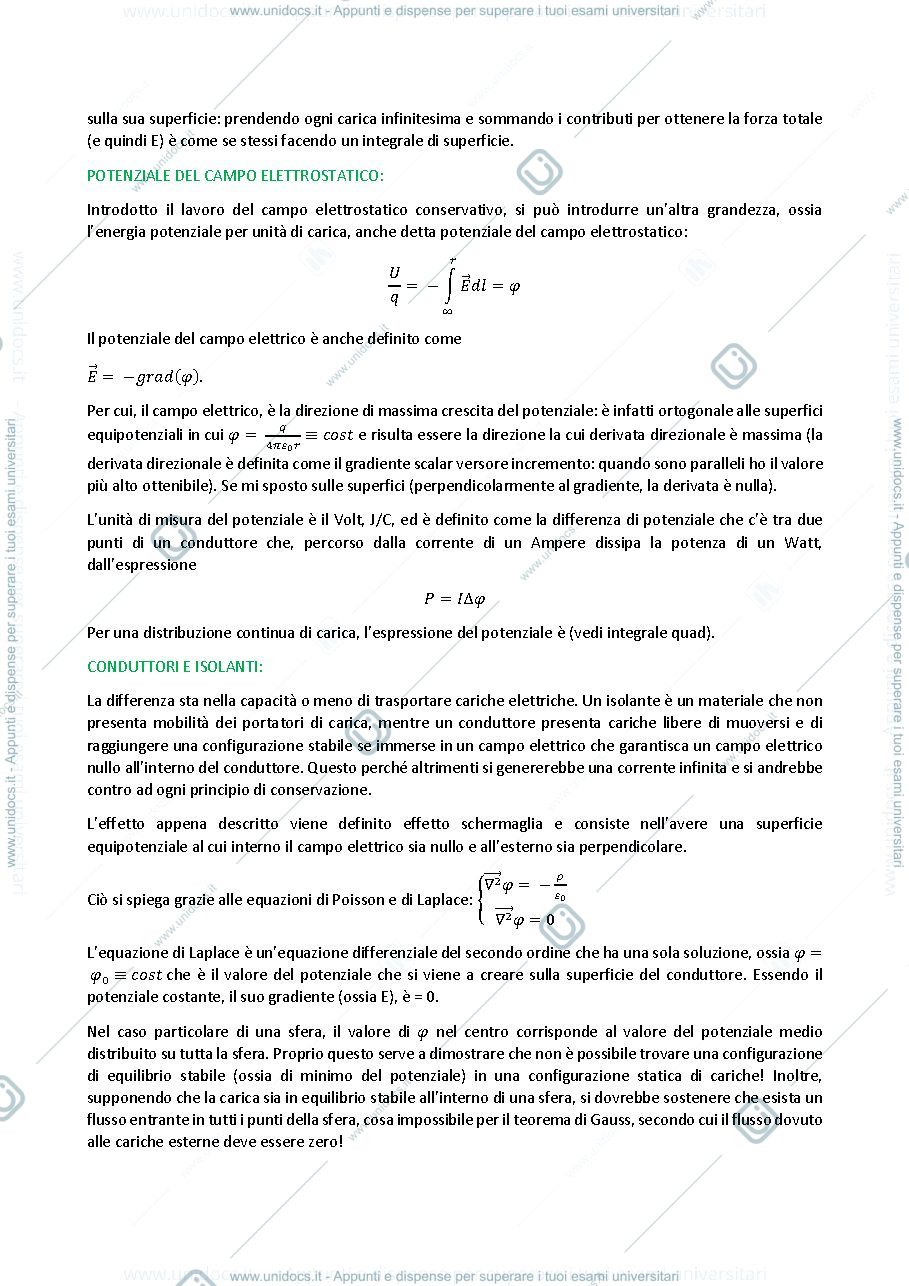 Anteprima pagina 3 — Fisica Generale T-2 Riassunti