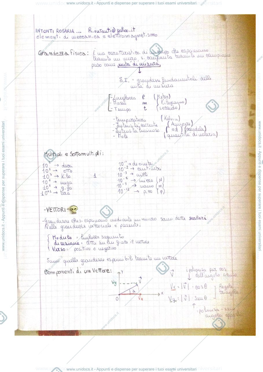 Anteprima pagina 1 — Fisica 1 e 2