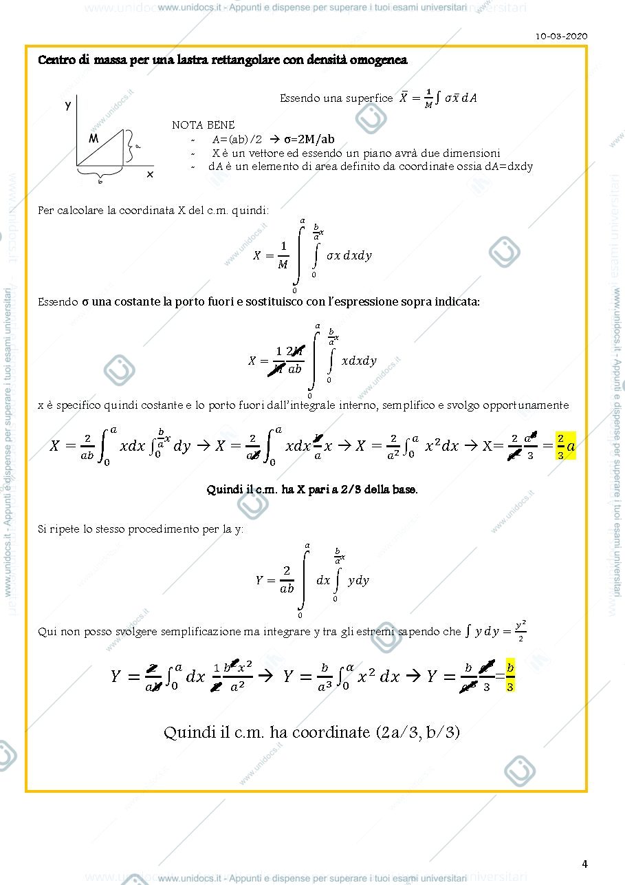Anteprima pagina 4 — Trascrizioni lezione online Fisica generale