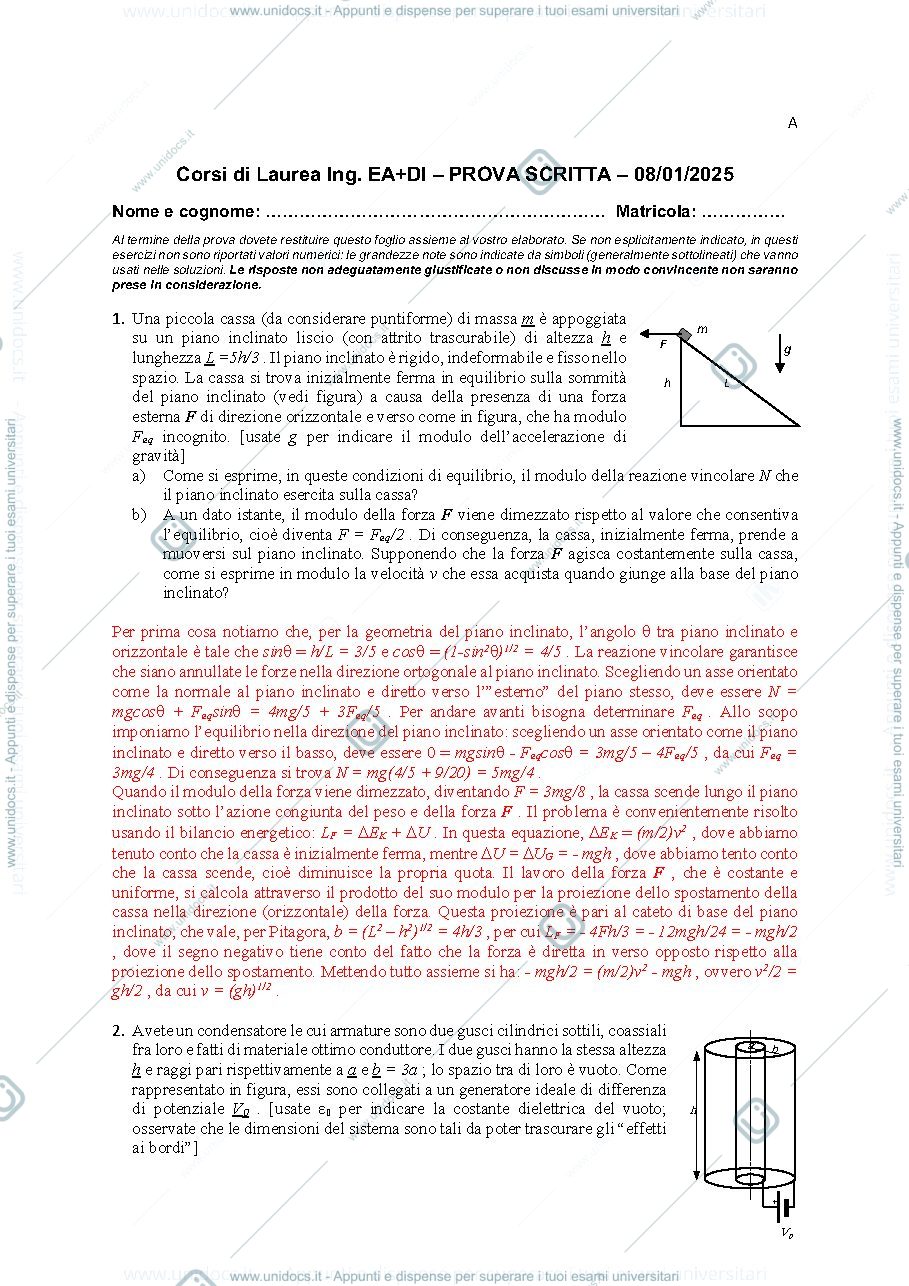 Anteprima pagina 1 — Fisica Generale 